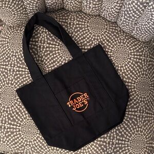 Trader Joe's mini black tote New without tags